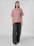 LEERA Tea Pink Oversized Cotton Tee