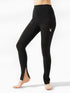 Leera Split Hem Legging in Black