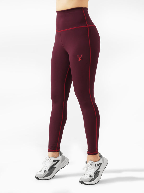 Adventure Legging in Maroon