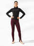 Leera Split Hem Legging in Maroon