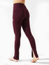 Leera Split Hem Legging in Maroon