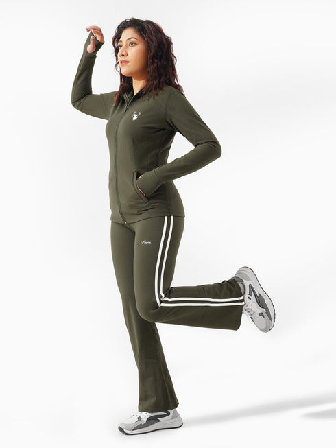 Parallel Rubex Winter Tracksuit in Olive