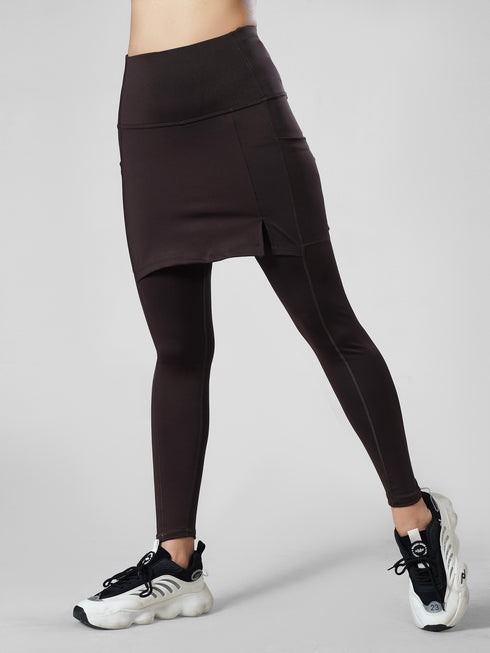 CoreFlow Skirt Active pair in Chocolate Brown