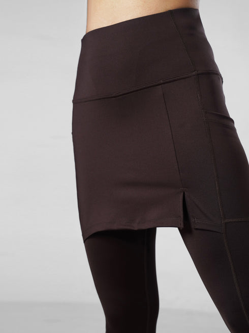 CoreFlow Skirt Active pair in Chocolate Brown