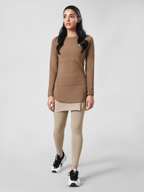 CoreFlow Skirt Active pair in Brown and Beige