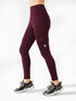 Detailed Cargo Pocket Legging in Maroon