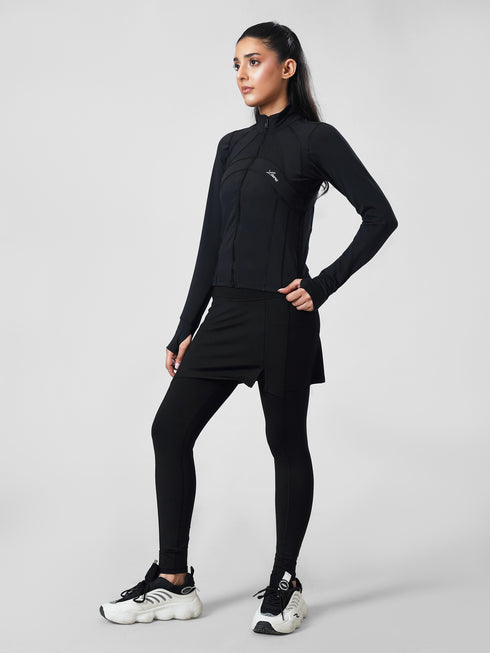 Leera SculptZip Jacket in Black