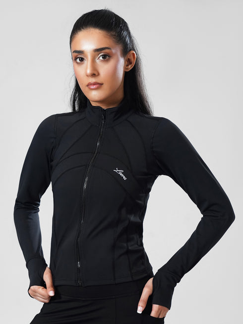 Leera SculptZip Jacket in Black
