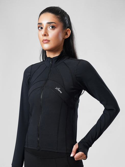 Leera SculptZip Jacket in Black