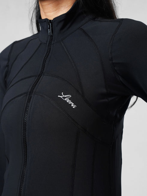 Leera SculptZip Jacket in Black