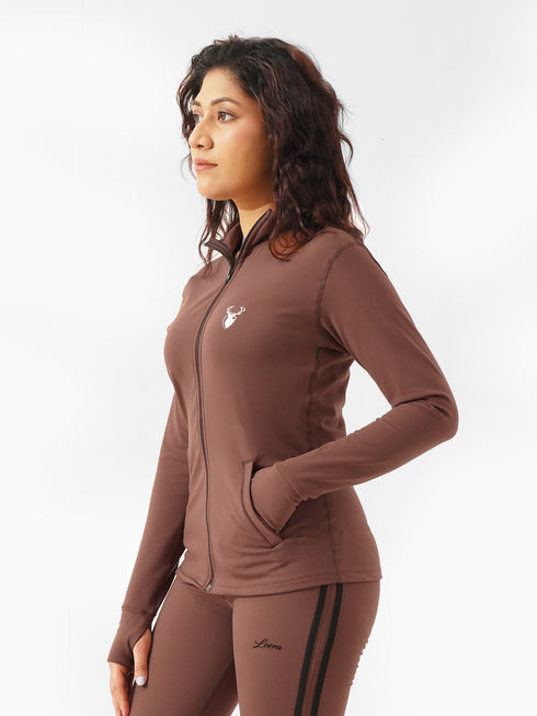 Parallel Rubex Winter Tracksuit in Brown