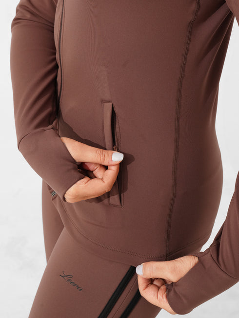Parallel Rubex Winter Tracksuit in Brown