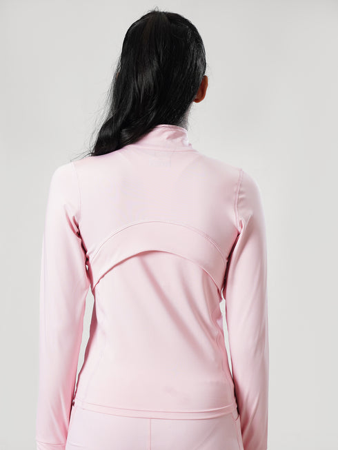 Leera SculptZip Jacket in Pink
