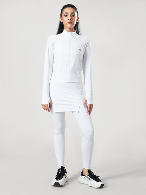 Leera SculptZip Jacket in White