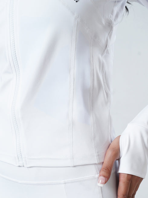 Leera SculptZip Jacket in White