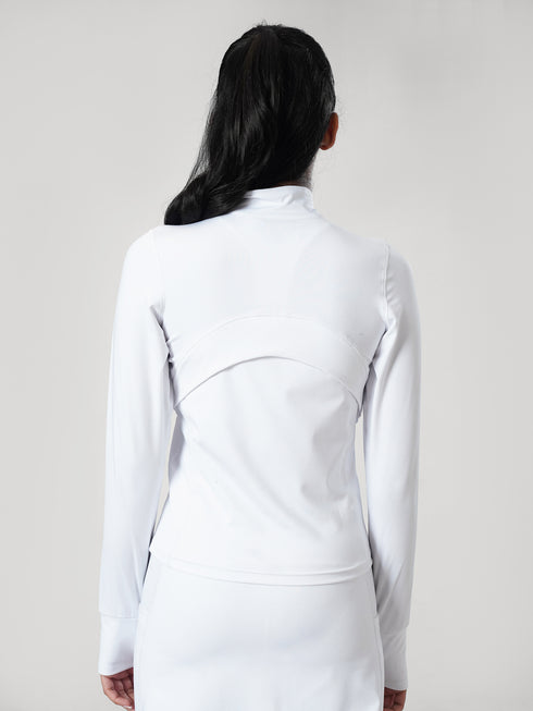 Leera SculptZip Jacket in White
