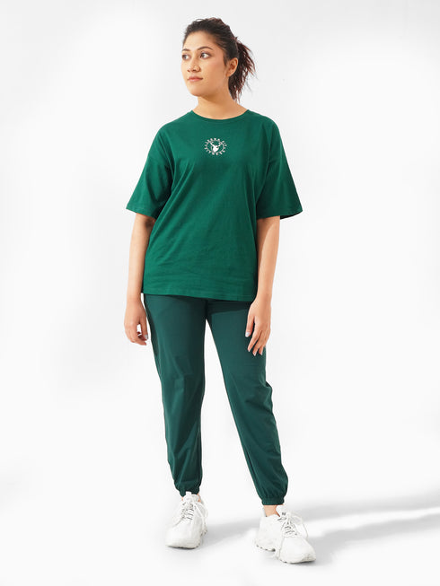 Leera Stretchable Joggers in Green