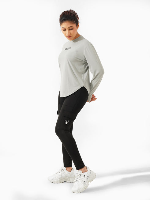 High Flex Loose Fit Summer Top in Light Grey