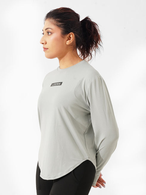 High Flex Loose Fit Summer Top in Light Grey