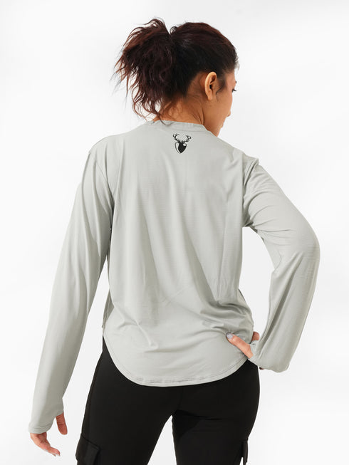 High Flex Loose Fit Summer Top in Light Grey