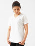 Cover Long Loose Fit V-Neck Top in White