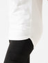 Cover Long Loose Fit V-Neck Top in White