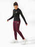 Hyperluxe Curved Legging in Maroon