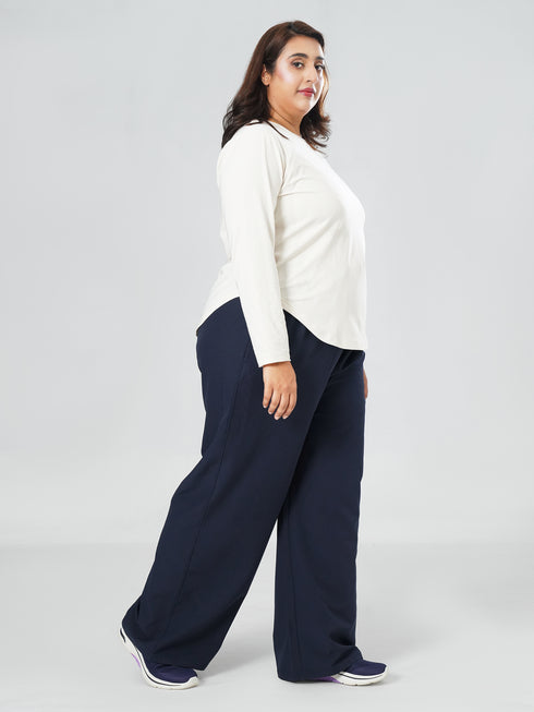 Comfort Core High Rise Jogger in Navy Blue ( PLUS SIZE )