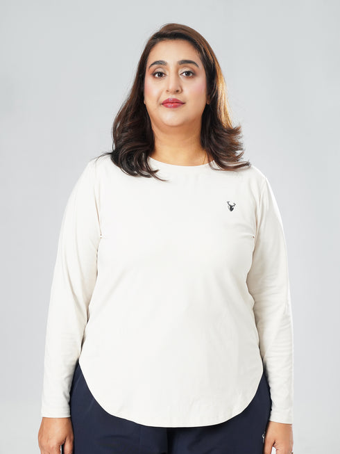 EmpowerFit Performance Top in Beige ( Plus Size )