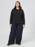 Modest Straight Fit Cargo Joggers in Navy Blue ( PLUS SIZE )