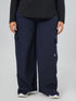 Modest Straight Fit Cargo Joggers in Navy Blue ( PLUS SIZE )