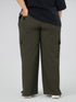 Modest Straight Fit Cargo Joggers in Olive ( PLUS SIZE )