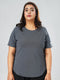CurveActive Tee in Grey ( Plus Size )