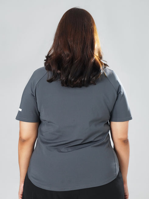 CurveActive Tee in Grey ( Plus Size )