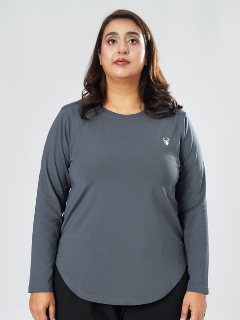 EmpowerFit Performance Top in Grey ( Plus Size )