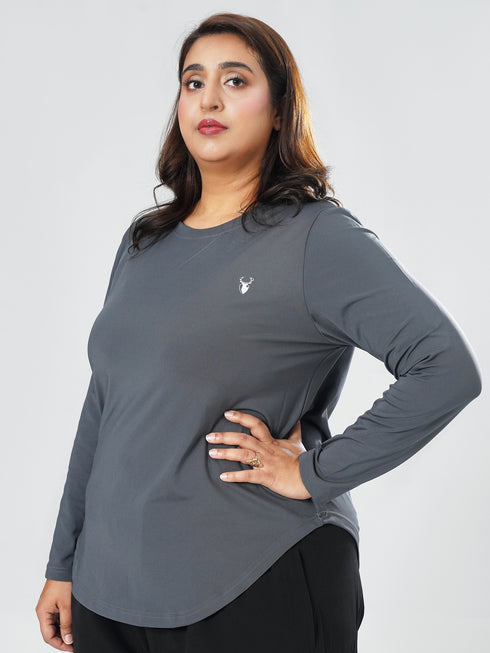 EmpowerFit Performance Top in Grey ( Plus Size )