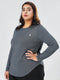 EmpowerFit Performance Top in Grey ( Plus Size )