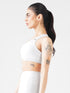 Athletic Non Padded Sports Bra in White