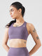 Athletic Non Padded Sports Bra in Purple