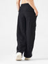 Modest Straight Fit Cargo Joggers in Black