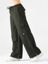 Modest Straight Fit Cargo Joggers in Olive