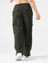 Modest Straight Fit Cargo Joggers in Olive