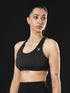 Athletic Non Padded Sports Bra in Galaxy Charcoal