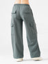 Modest Straight Fit Cargo Joggers in Nickel