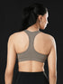 Athletic Non Padded Sports Bra in Dust Brown