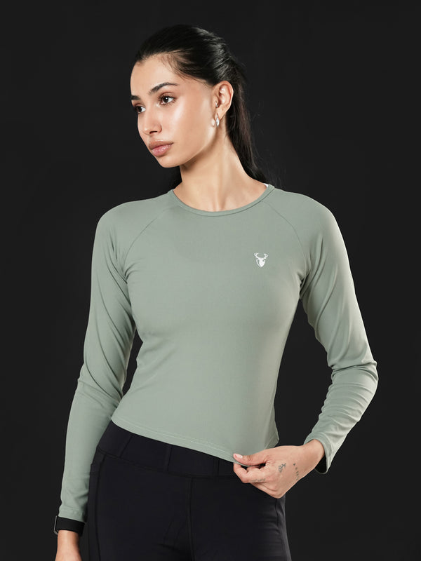Dynamic Flex Long Sleeve Tee in Mint Green
