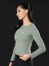 Dynamic Flex Long Sleeve Tee in Mint Green