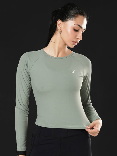 Dynamic Flex Long Sleeve Tee in Mint Green