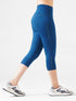 Leera Cropped Capri Pocket Legging in Teal