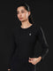 Dynamic Flex Long Sleeve Tee in Black